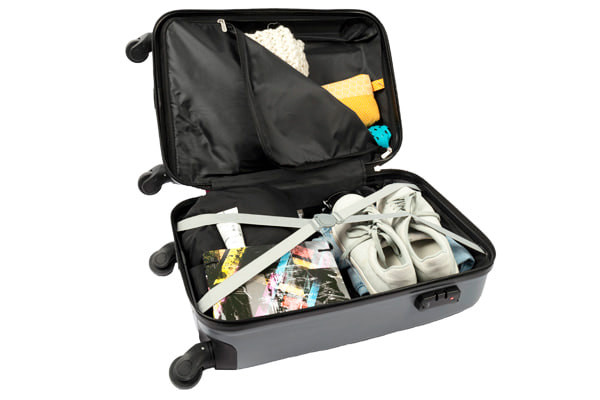 Compartiment met rits in het bovenste deel