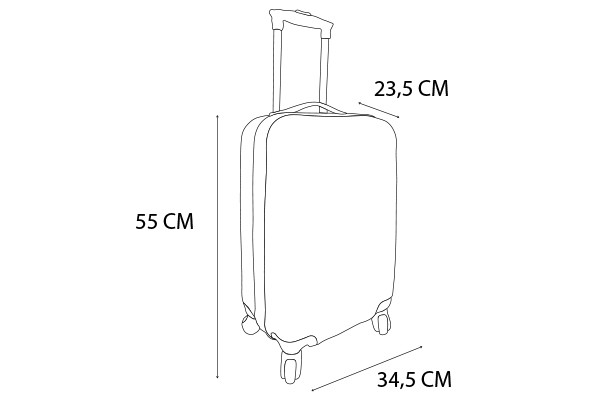 Afmeting: 34,5x23,5x55 cm