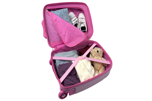 Compartiment met rits in het bovenste deel