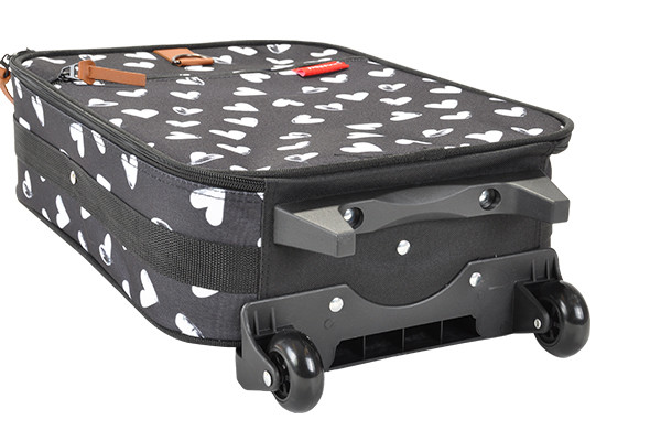 Voorzien van twee handige zwenkwieltjes.