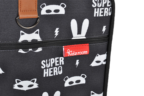 Met stoere superheld opdruk.