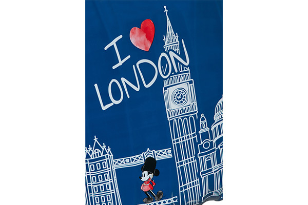 Mickey Mouse in Londen design.